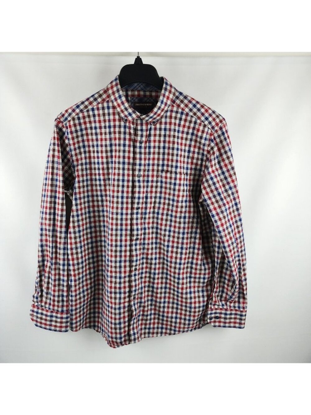 Johnston & Murphy Shirt Mens Large Multi Check L/S Button Up